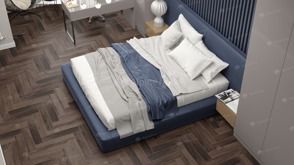 Виниловая плитка "Alpine Floor" Parquet LVT Фафнир (590*118*2,5 мм) — купить в Москве