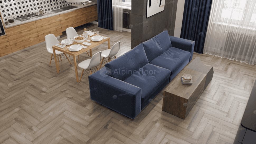 Виниловый ламинат "Alpine Floor" Parquet Light Дуб Исида (600*125*4 мм) — купить в Москве