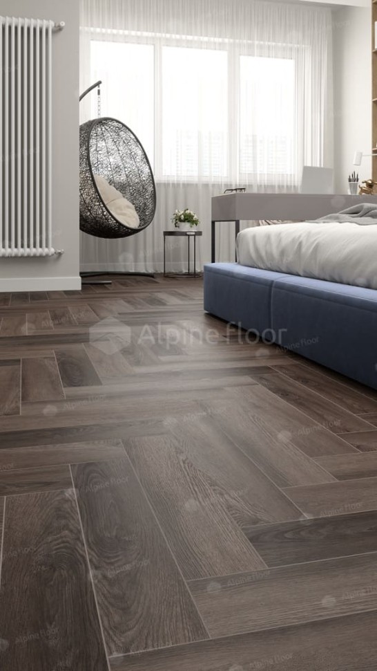 Виниловая плитка "Alpine Floor" Parquet LVT Фафнир (590*118*2,5 мм) — купить в Москве