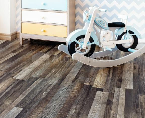 Кварцвиниловая плитка "Alpine Floor" Орех Состаренный (1219*184*3мм) — купить в Москве