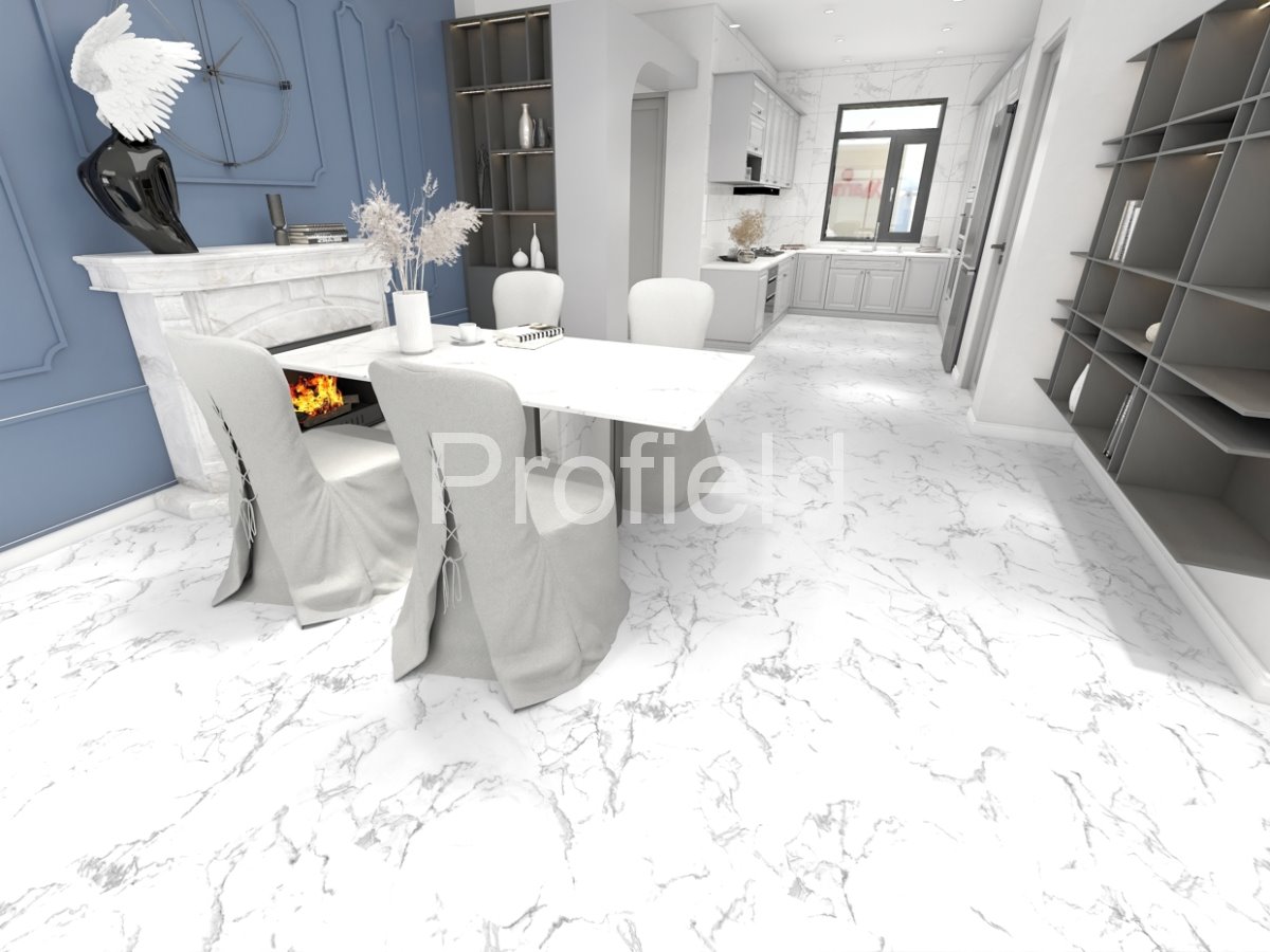 HSPC ламинат "Profield" Камень белый (610*305*5,5 мм) — купить в Москве