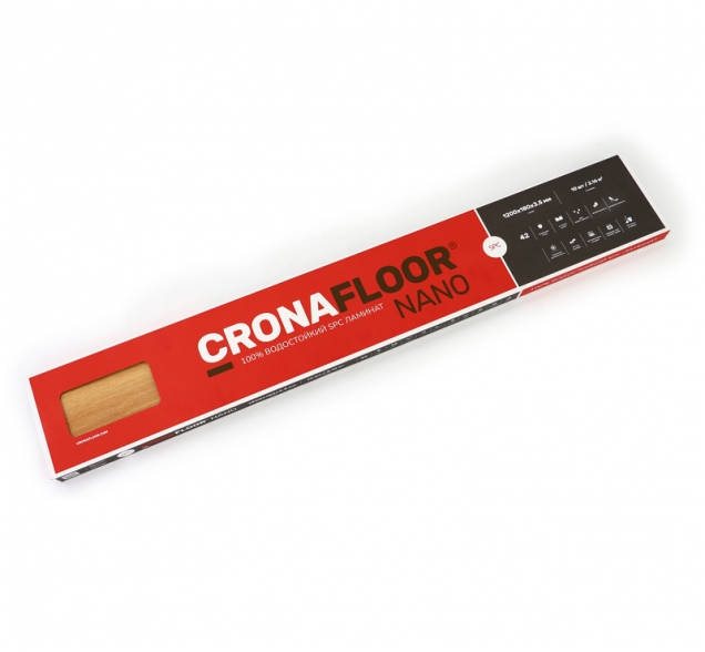 SPC ламинат "CronaFloor" Nano 4V Клен (1200*180*3,5 мм) — купить в Москве