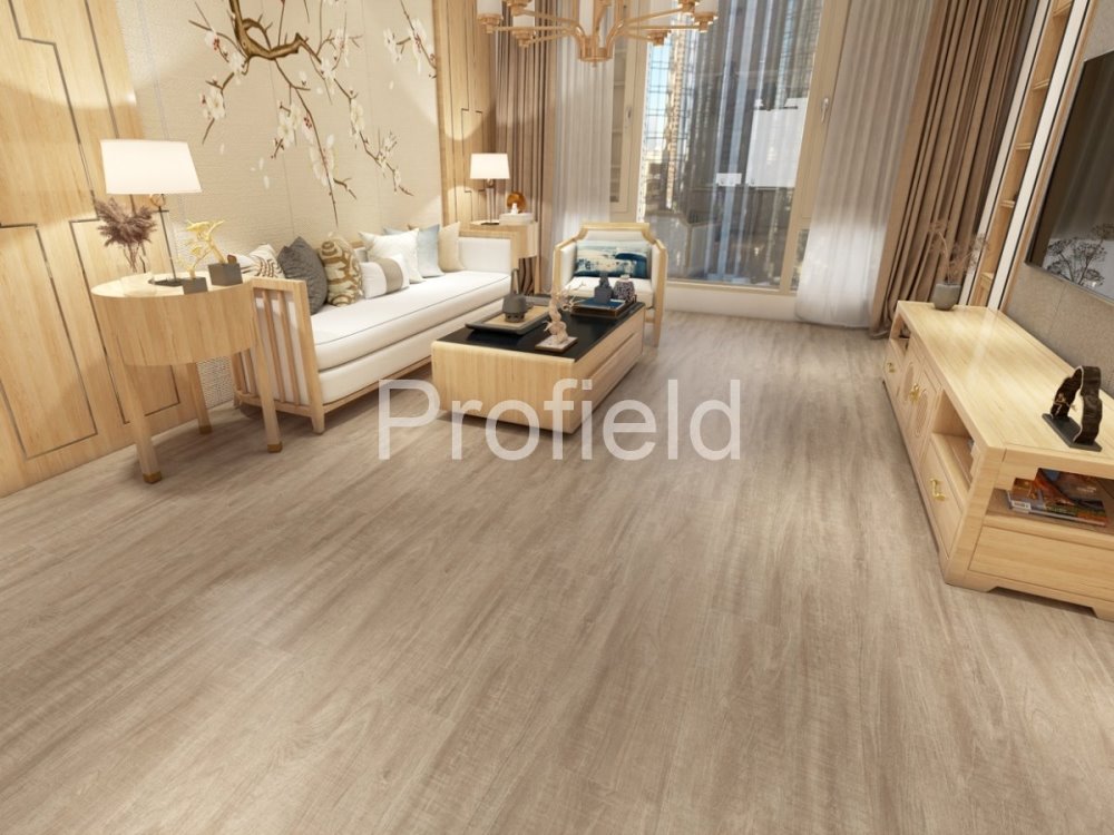 HSPC ламинат "Profield" Тик натуральный (1200*228*5,5 мм) — купить в Москве