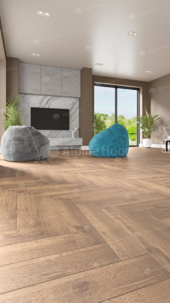 Виниловая плитка "Alpine Floor" Parquet LVT Дуб Royal (590*118*2,5 мм) — купить в Москве