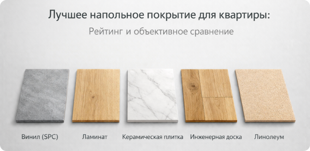 Лучшее напольное покрытие для квартиры