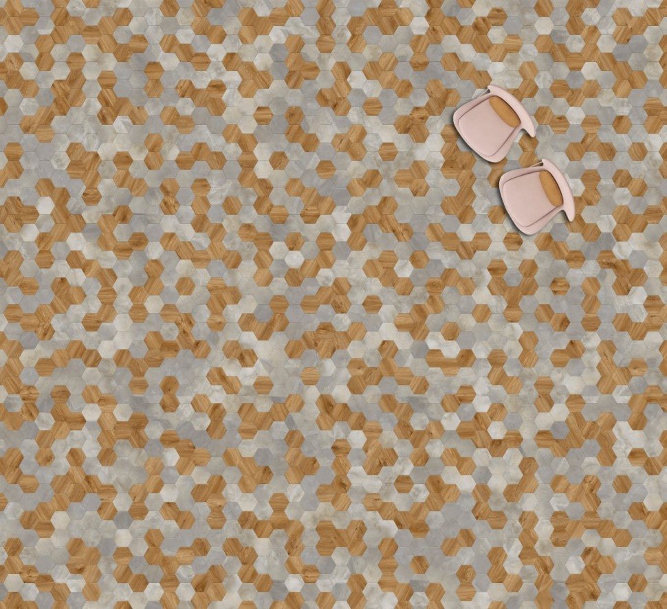 Виниловая плитка "Moduleo" Moods Hexagon 334 (226,32*196*2,5 мм) — купить в Москве