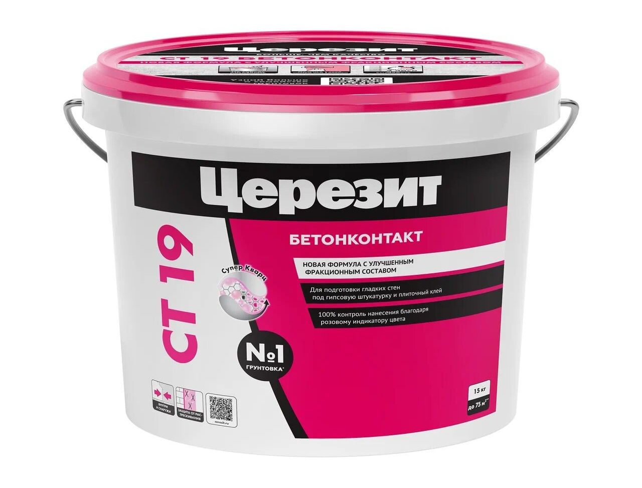 Грунтовка Ceresit CT19 Бетонконтакт, морозостойкая, 15 кг