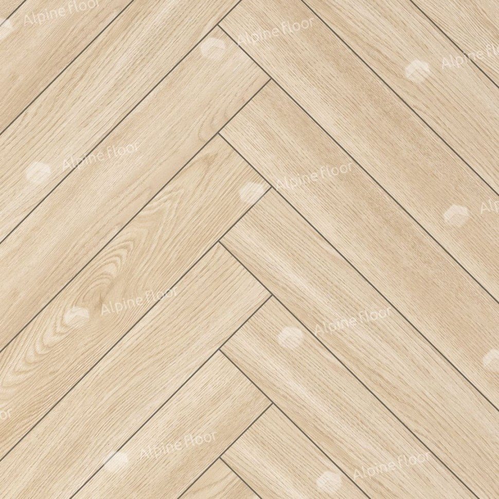 Ламинат "Alpine Floor" Herringbone 12 Дуб Эльба (600*100*12 мм) — купить в Москве