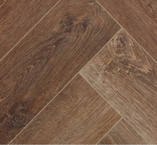 Виниловый ламинат SPC "Cronafloor" Herringbone Дуб Тулуза (640*128*4,5 мм) — купить в Москве