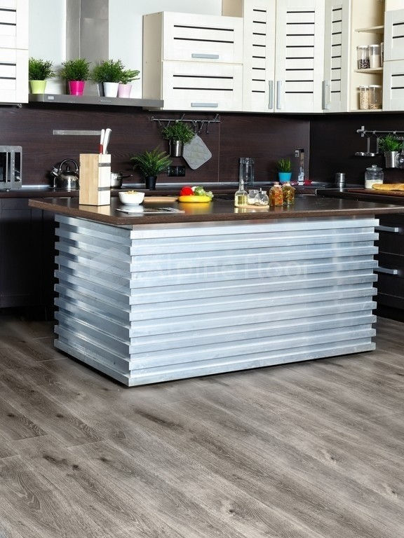 Кварцвиниловая плитка "Alpine Floor" Дуб Дымчатый (1219*184*3мм) — купить в Москве