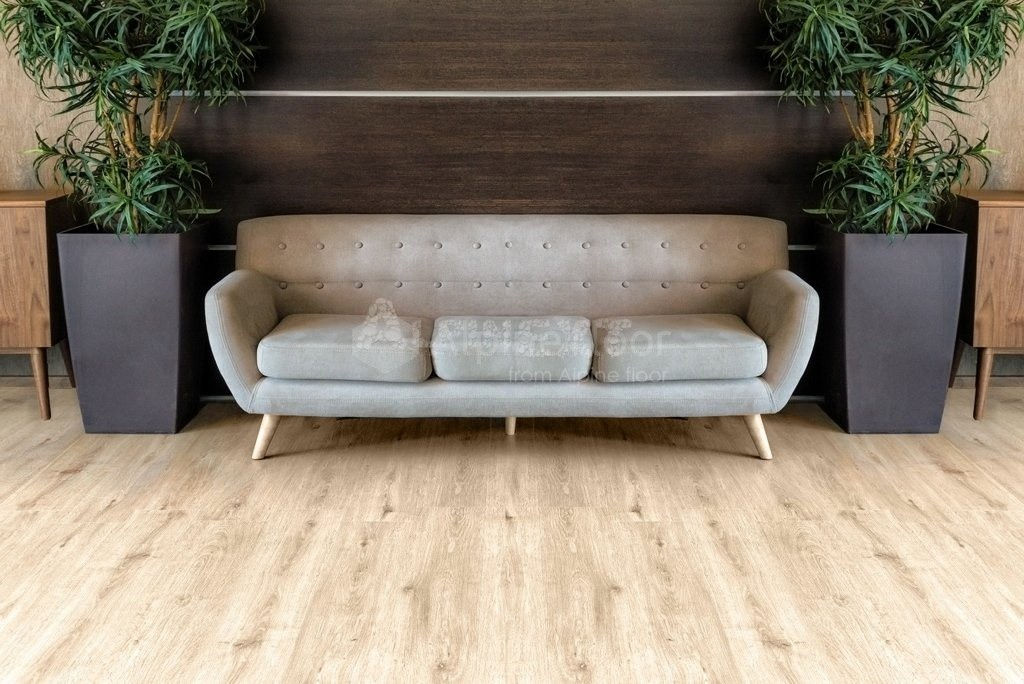 Замковая ПВХ плитка "Alpine Floor" Дуб Ваниль  (1220*183*4мм) — купить в Москве