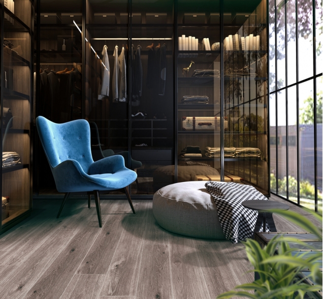 SPC ламинат "CronaFloor" Wood 4V Дуб Хельсинки (1200*180*4 мм) — купить в Москве