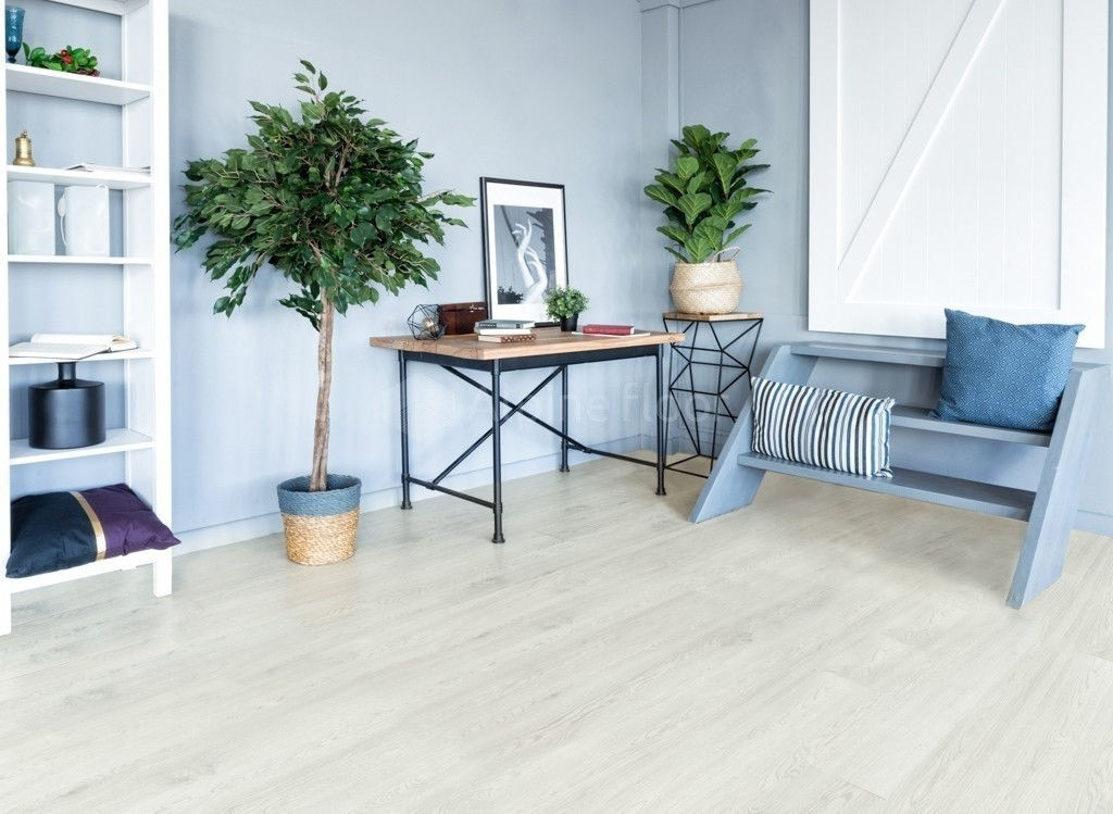 Кварцвиниловая плитка "Alpine Floor" Дуб Светлый  (1219*184*2мм) — купить в Москве