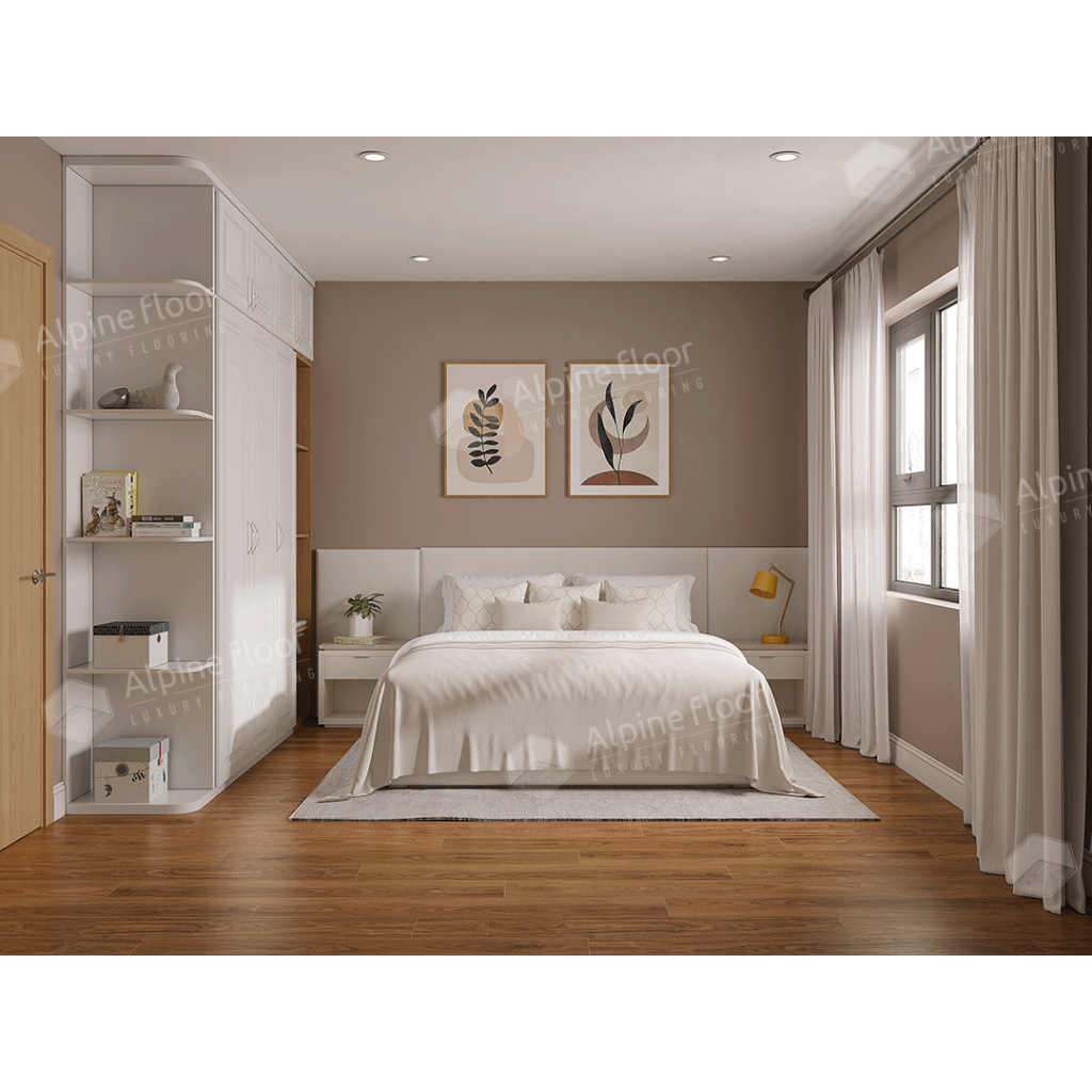 SPC ламинат "Alpine Floor" Орех Маррон Классик (1220*183*4 мм) — купить в Москве