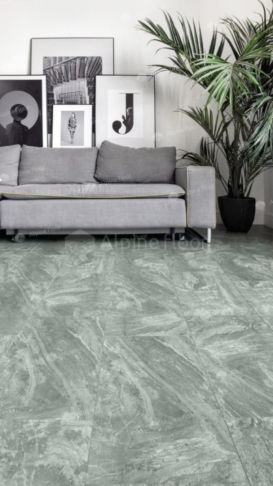 Виниловая плитка "Alpine Floor" Light Stone Хэмпшир (608*303*2,5 мм) — купить в Москве