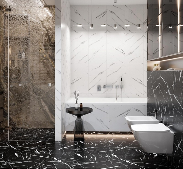 SPC ламинат "CronaFloor" Stone 4V Ноче (600*300*4 мм) — купить в Москве