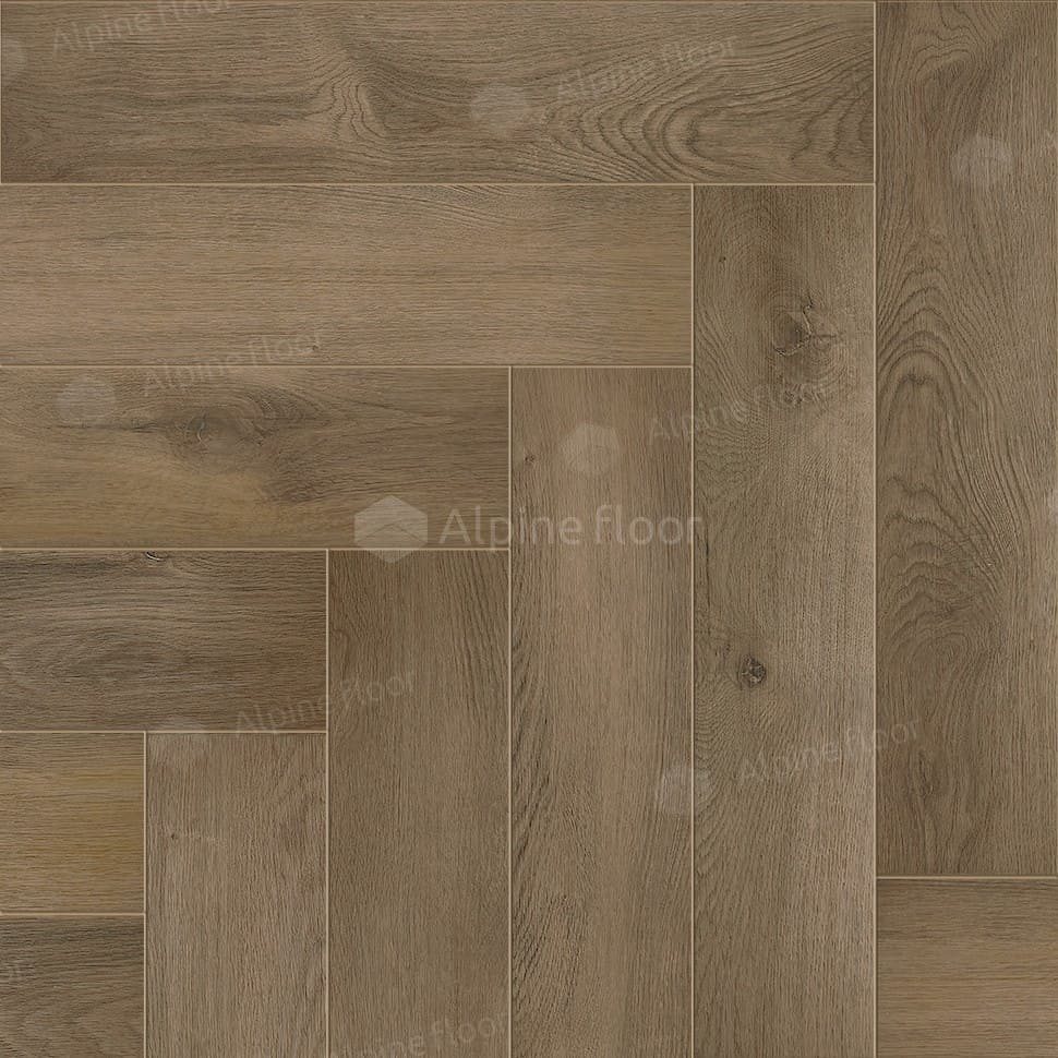 Виниловая плитка "Alpine Floor" Parquet LVT Дуб Насыщенный (590*118*2,5 мм) — купить в Москве