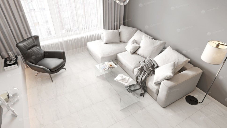 Виниловая плитка "Alpine Floor" Light Stone Брайс (608*303*2,5 мм) — купить в Москве