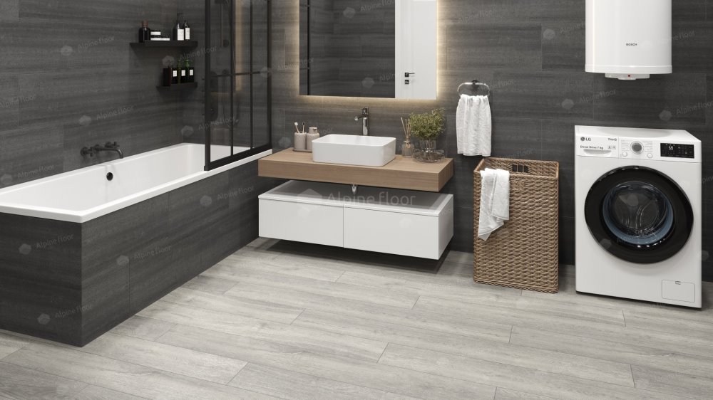 SPC Ламинат "Alpine Floor" Дуб платина (1524*180*8 мм) — купить в Москве