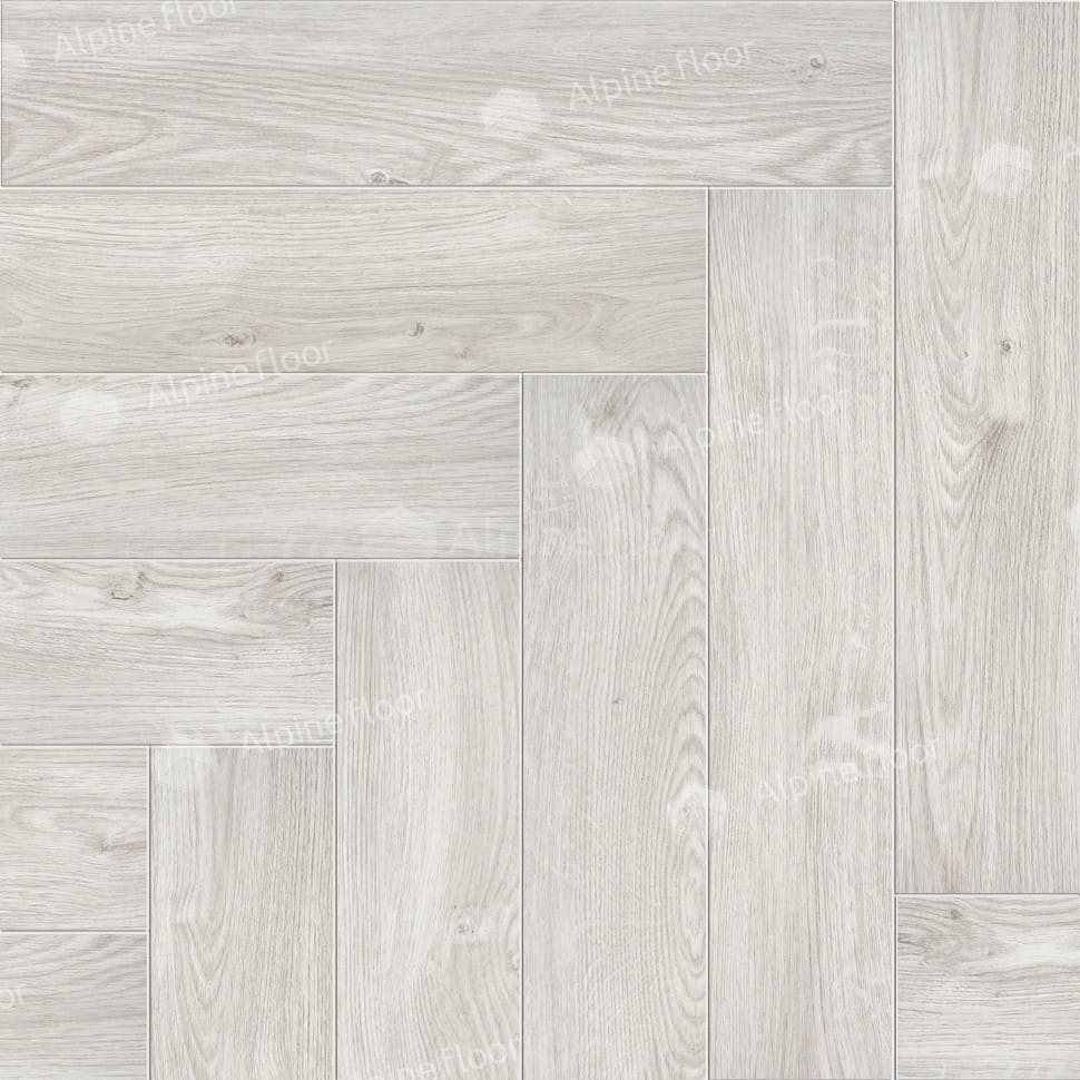Виниловая плитка "Alpine Floor" Parquet LVT Снежный (590*118*2,5 мм) — купить в Москве