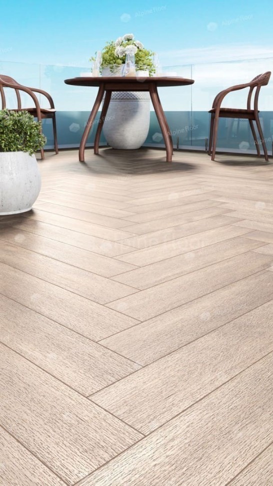 Виниловая плитка "Alpine Floor" Parquet LVT Макадамия (590*118*2,5 мм) — купить в Москве