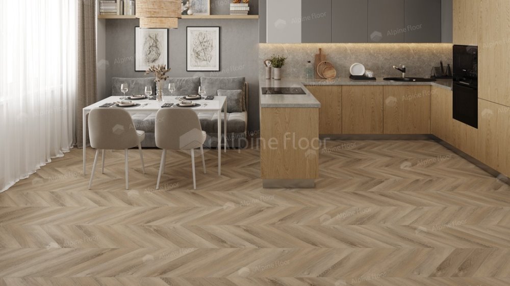LVT плитка "Alpine Floor" Дуб Синистра (555*127*2,5 мм) — купить в Москве
