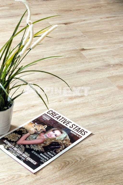 Замковая ПВХ плитка "Alpine Floor" Дуб Ваниль  (1220*183*4мм) — купить в Москве