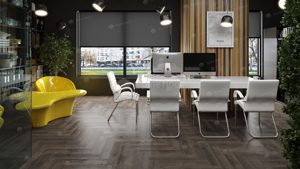 Виниловая плитка "Alpine Floor" Parquet LVT Дуб Антарес (590*118*2,5 мм) — купить в Москве