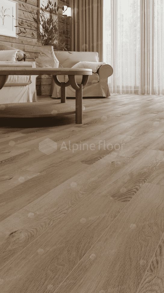 Виниловый ламинат "Alpine Floor" Parquet Light Дуб Синистра (600*125*4 мм) — купить в Москве