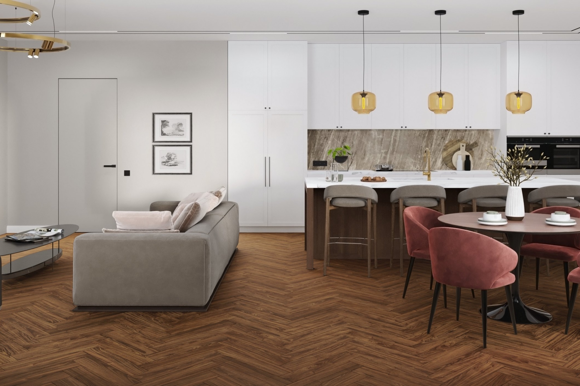 SPC ламинат «Damy Floor» Дерби (615*123*4 мм) — купить в Москве