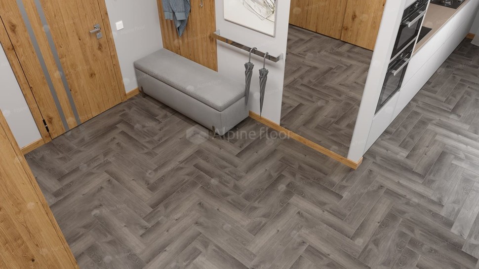 Виниловая плитка "Alpine Floor" Parquet LVT Дуб Мерга (590*118*2,5 мм) — купить в Москве