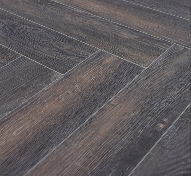 Виниловый ламинат SPC "Cronafloor" Herringbone Дуб Бордо (640*128*4,5 мм) — купить в Москве