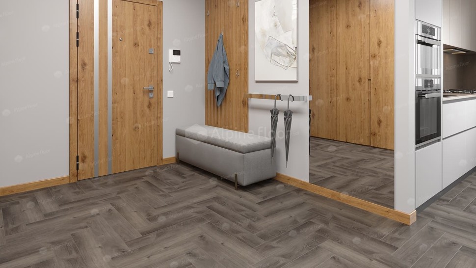 Виниловая плитка "Alpine Floor" Parquet LVT Дуб Мерга (590*118*2,5 мм) — купить в Москве