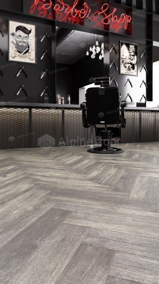 Виниловая плитка "Alpine Floor" Parquet LVT Венге Грей (590*118*2,5 мм) — купить в Москве