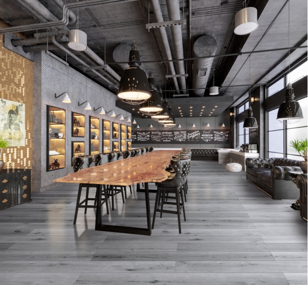 SPC ламинат "CronaFloor" Wood 4V Дуб Серый (1200*180*4 мм) — купить в Москве