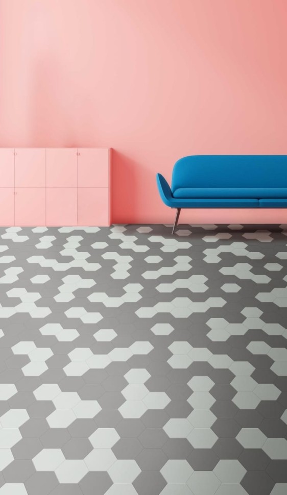 Виниловая плитка "Moduleo" Moods Hexagon 339 (226,32*196*2,5 мм) — купить в Москве