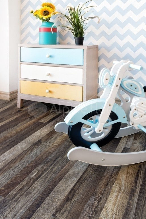 Кварцвиниловая плитка "Alpine Floor" Орех Состаренный (1219*184*3мм) — купить в Москве