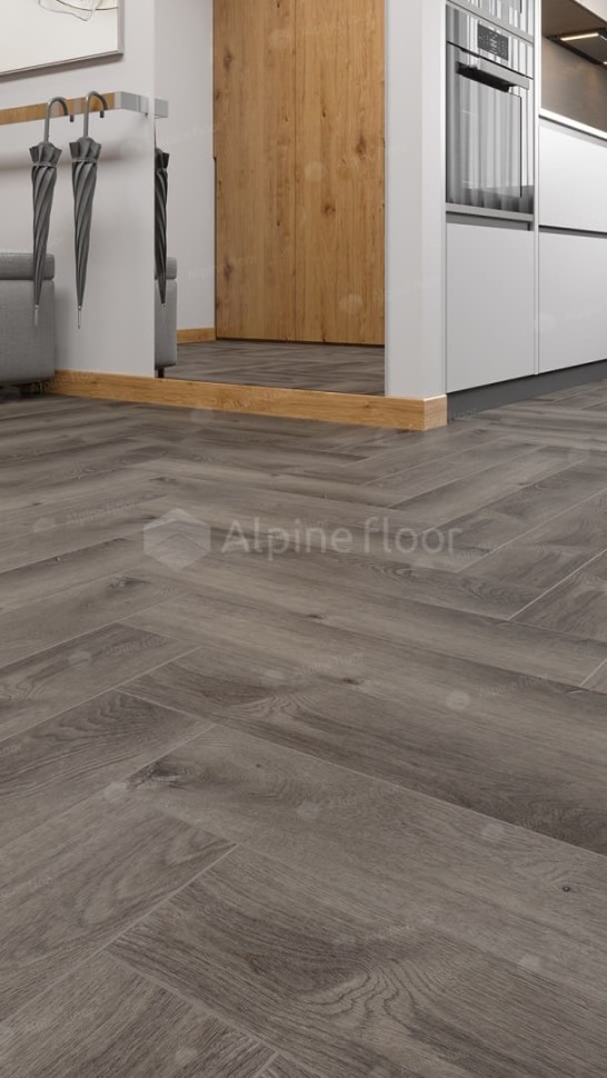 Виниловая плитка "Alpine Floor" Parquet LVT Дуб Мерга (590*118*2,5 мм) — купить в Москве