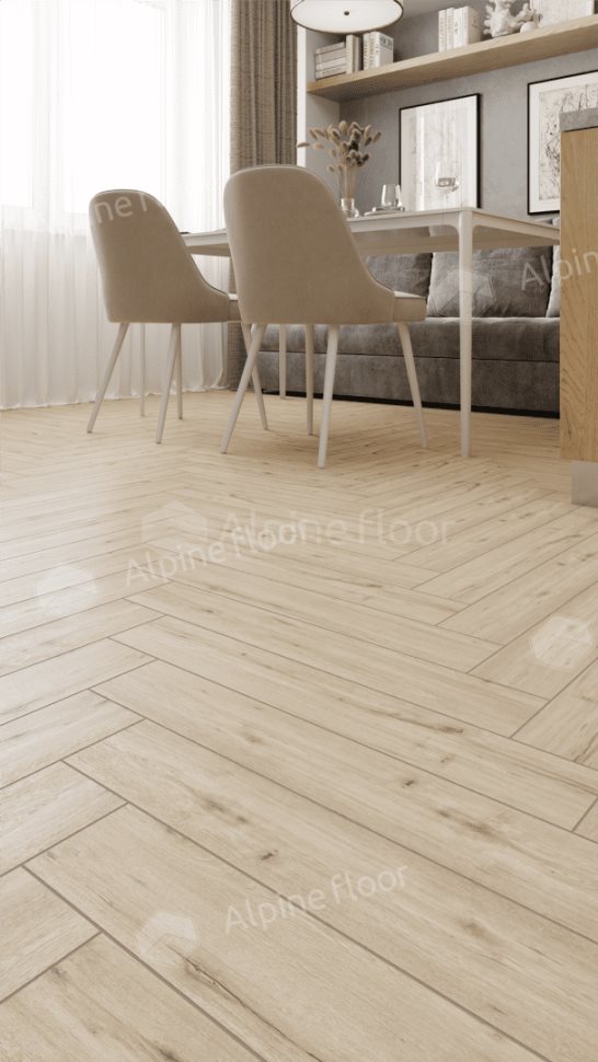 Ламинат "Alpine Floor" Herringbone 12 PRO Дуб Лион (606*101*12 мм) — купить в Москве