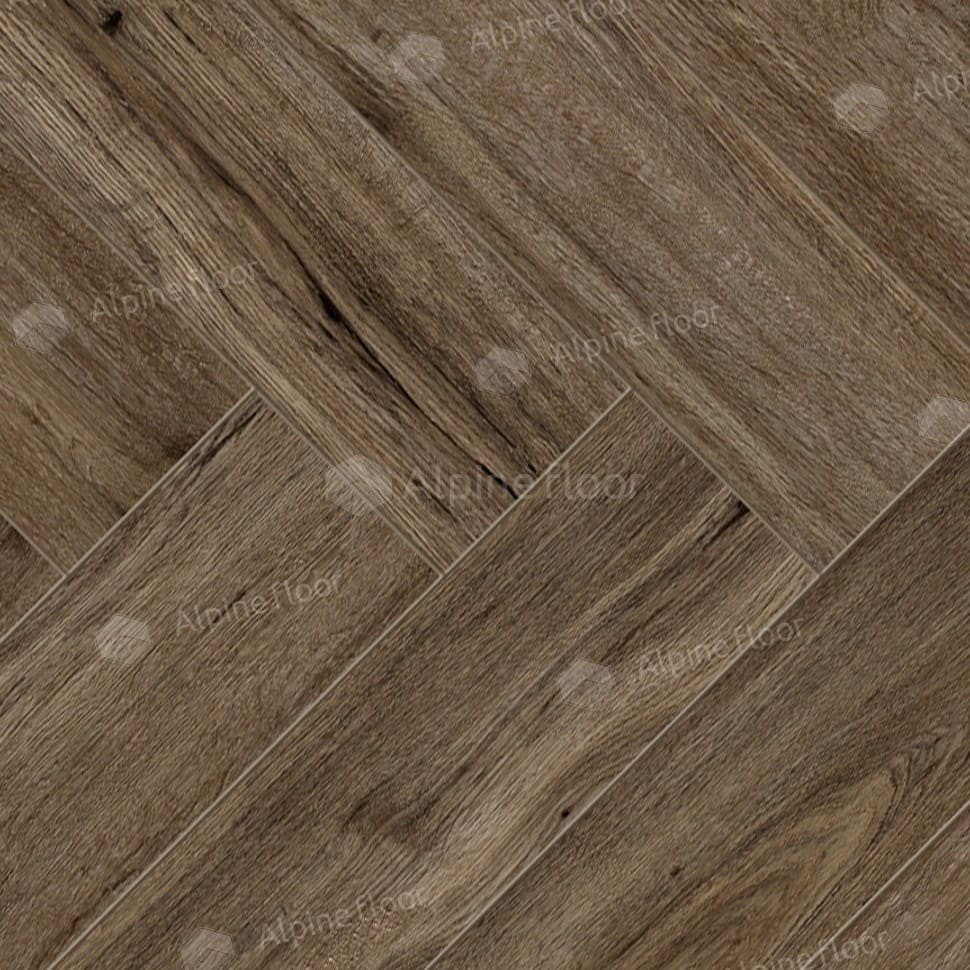 Ламинат "Alpine Floor" Herringbone Дуб Бордо (606*101*8 мм) — купить в Москве