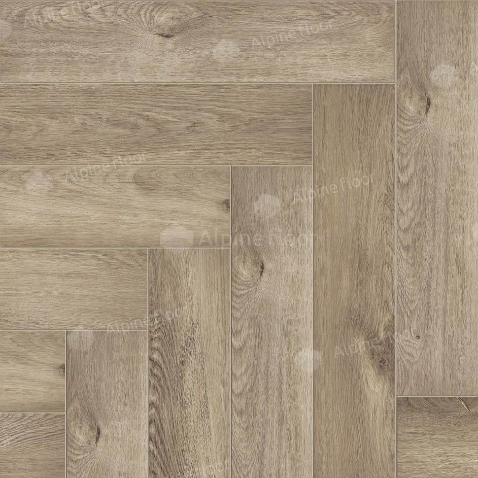 Виниловая плитка "Alpine Floor" Parquet LVT Дуб Натуральный Отбеленный (590*118*2,5 мм) — купить в Москве