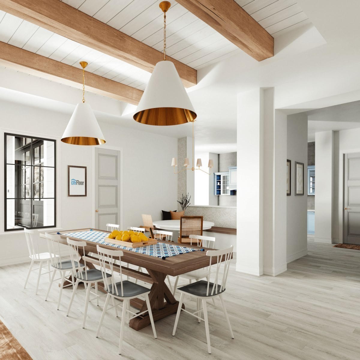 Виниловое напольное покрытие ScandiWood 05 Дуб Ледяной (180*1220*5 мм) — купить в Москве