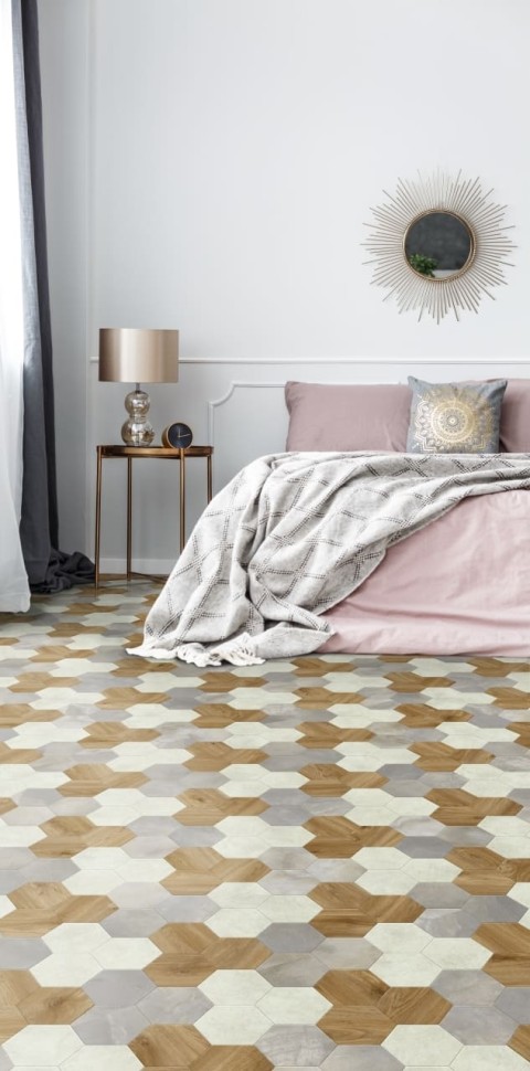 Виниловая плитка "Moduleo" Moods Hexagon 351 (226,32*196*2,5 мм) — купить в Москве