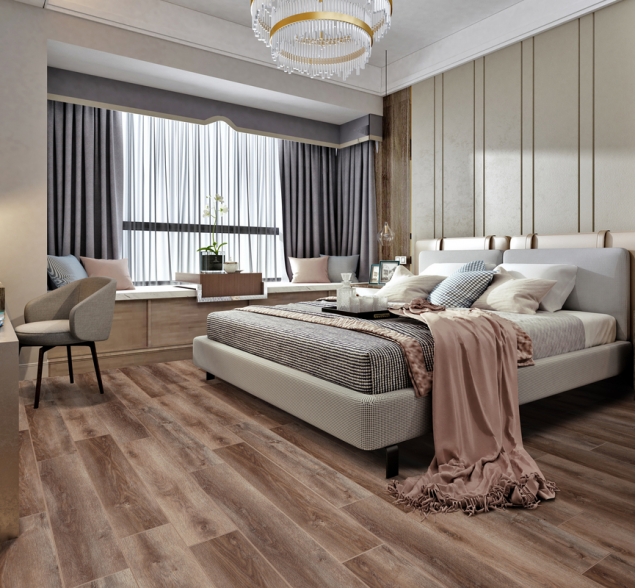 SPC ламинат "CronaFloor" Wood 4V Дуб Охрид (1200*180*4 мм) — купить в Москве