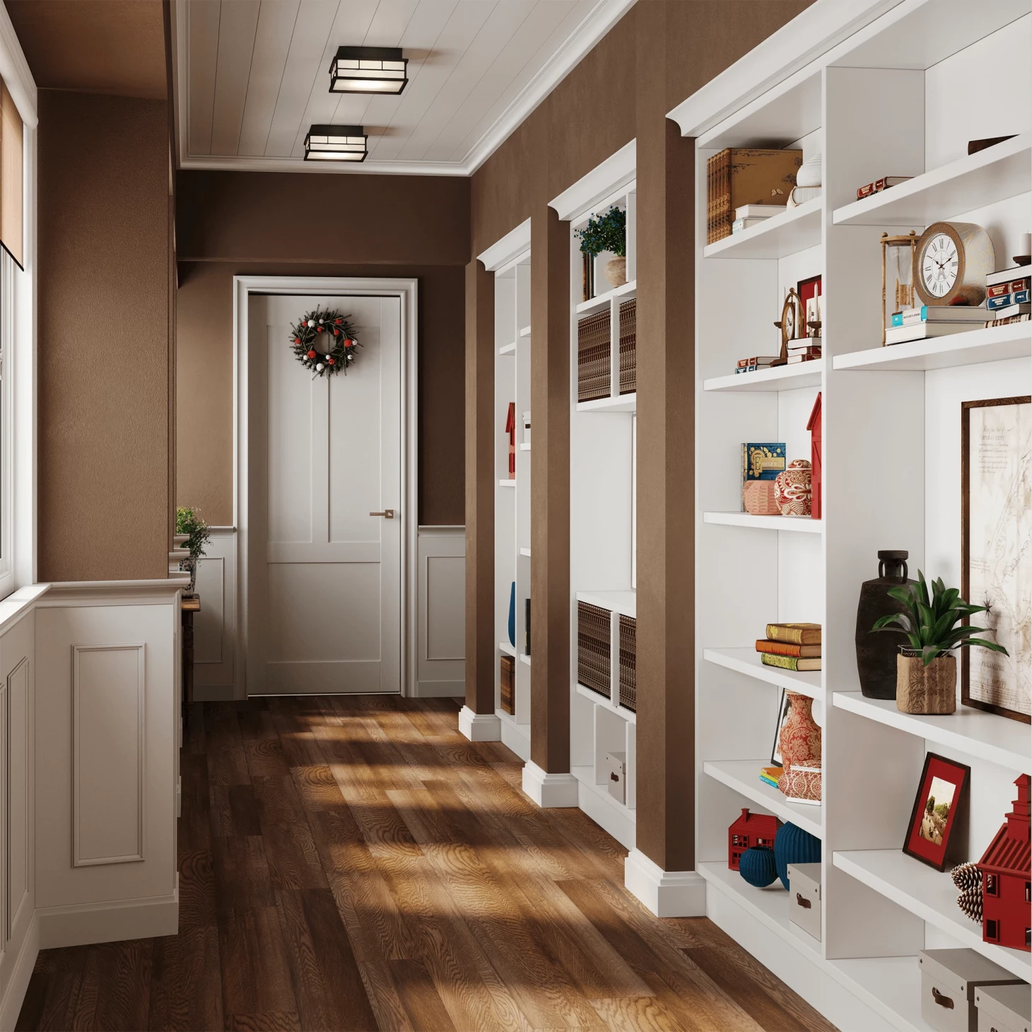 SPC плитка для пола Орех (1220*180*4 мм) — купить в Москве