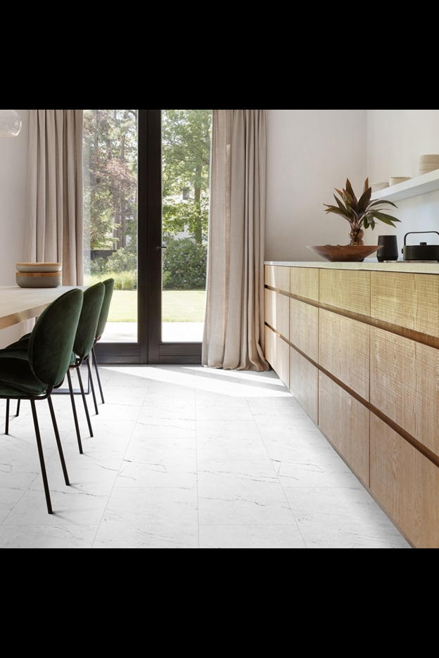 Замковая ПВХ плитка Carrara Marble 112 (610*303*5 мм) — купить в Москве