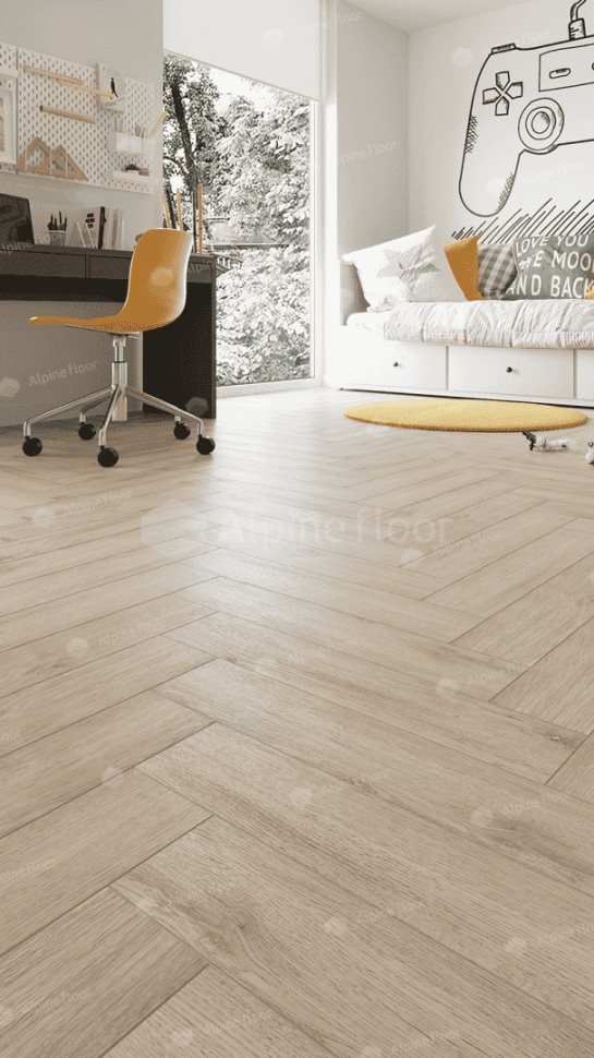 Виниловый ламинат "Alpine Floor" Parquet Light Дуб Медия (600*125*4 мм) — купить в Москве
