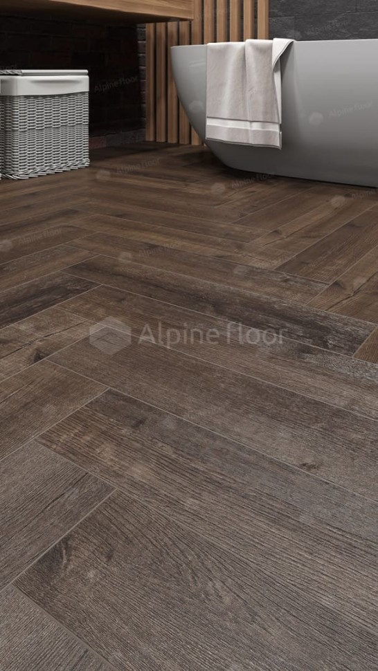 Виниловая плитка "Alpine Floor" Parquet LVT Дуб Альферац (590*118*2,5 мм) — купить в Москве