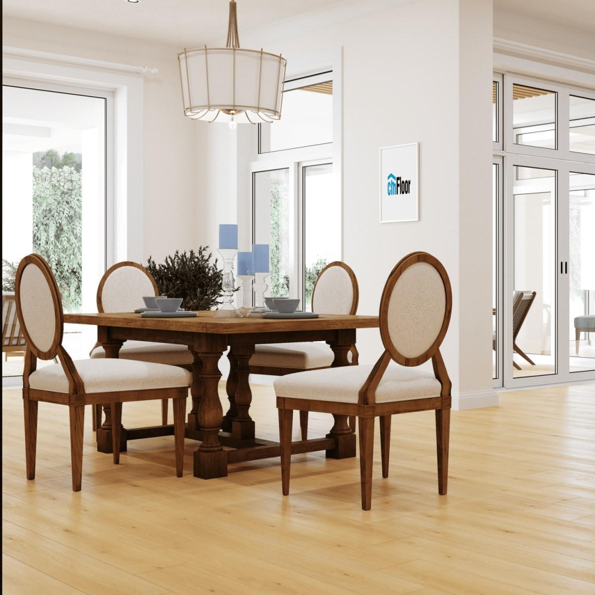 Виниловое напольное покрытие ScandiWood 09 Дуб Орегон (180*1220*5 мм) — купить в Москве