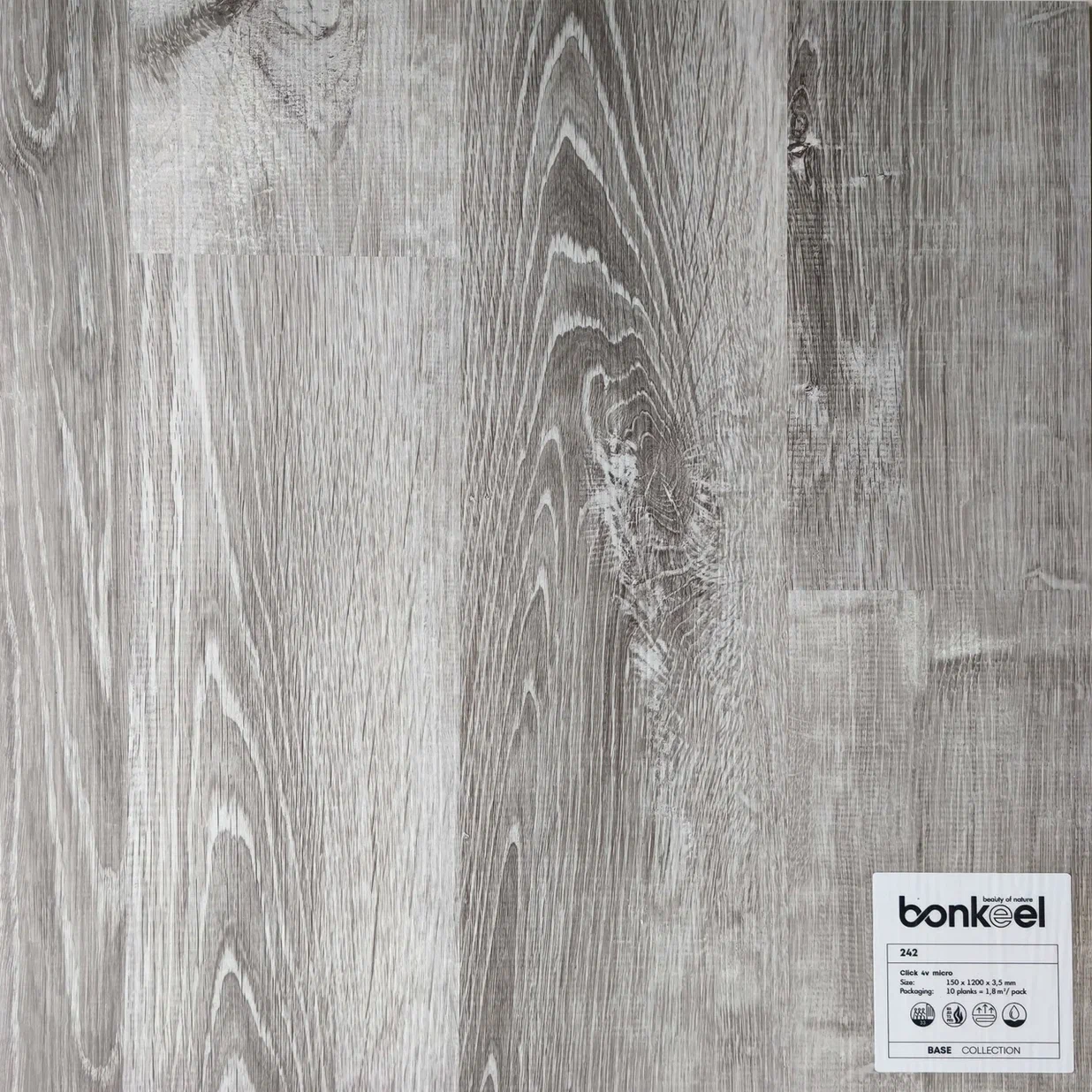 Плитка ПВХ "Bonkeel" Base New 242 (1220*150*3,5 мм) — купить в Москве